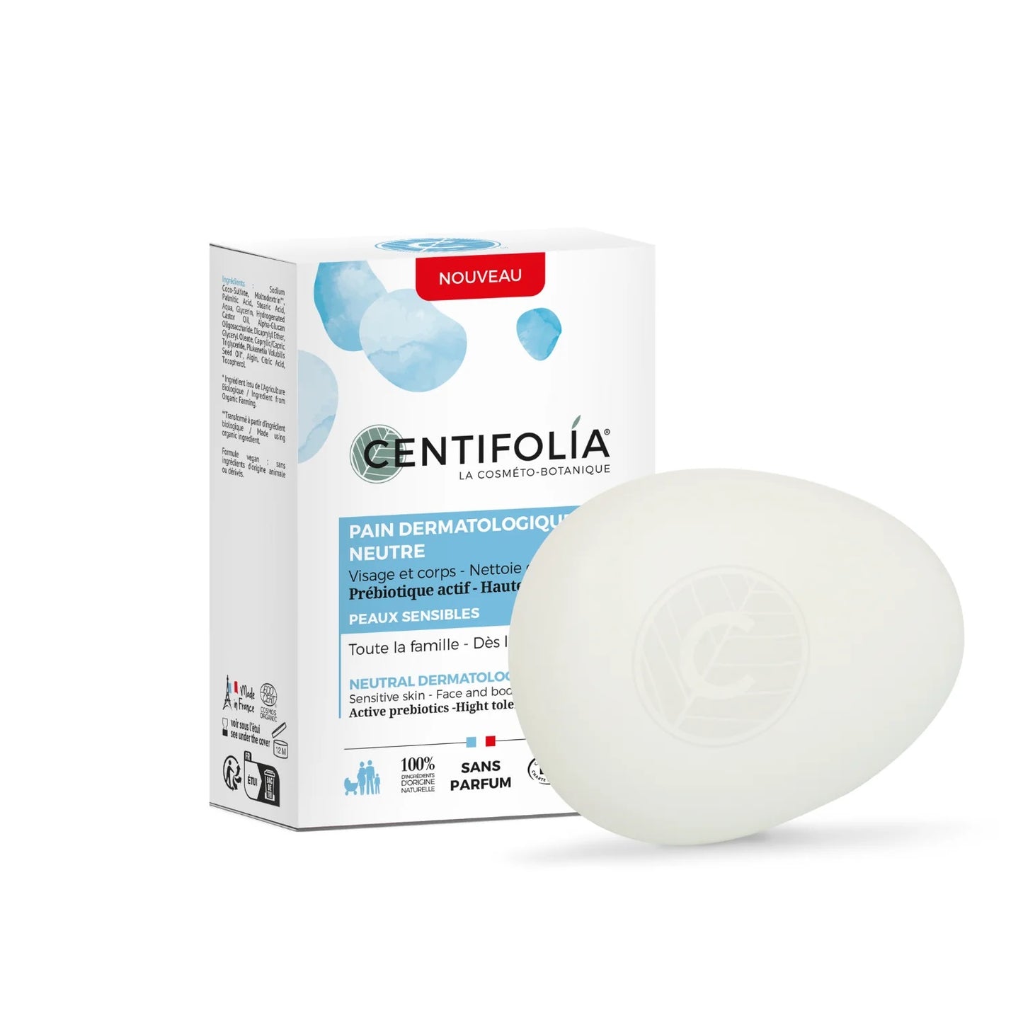 Pain dermatologique - savon en barre