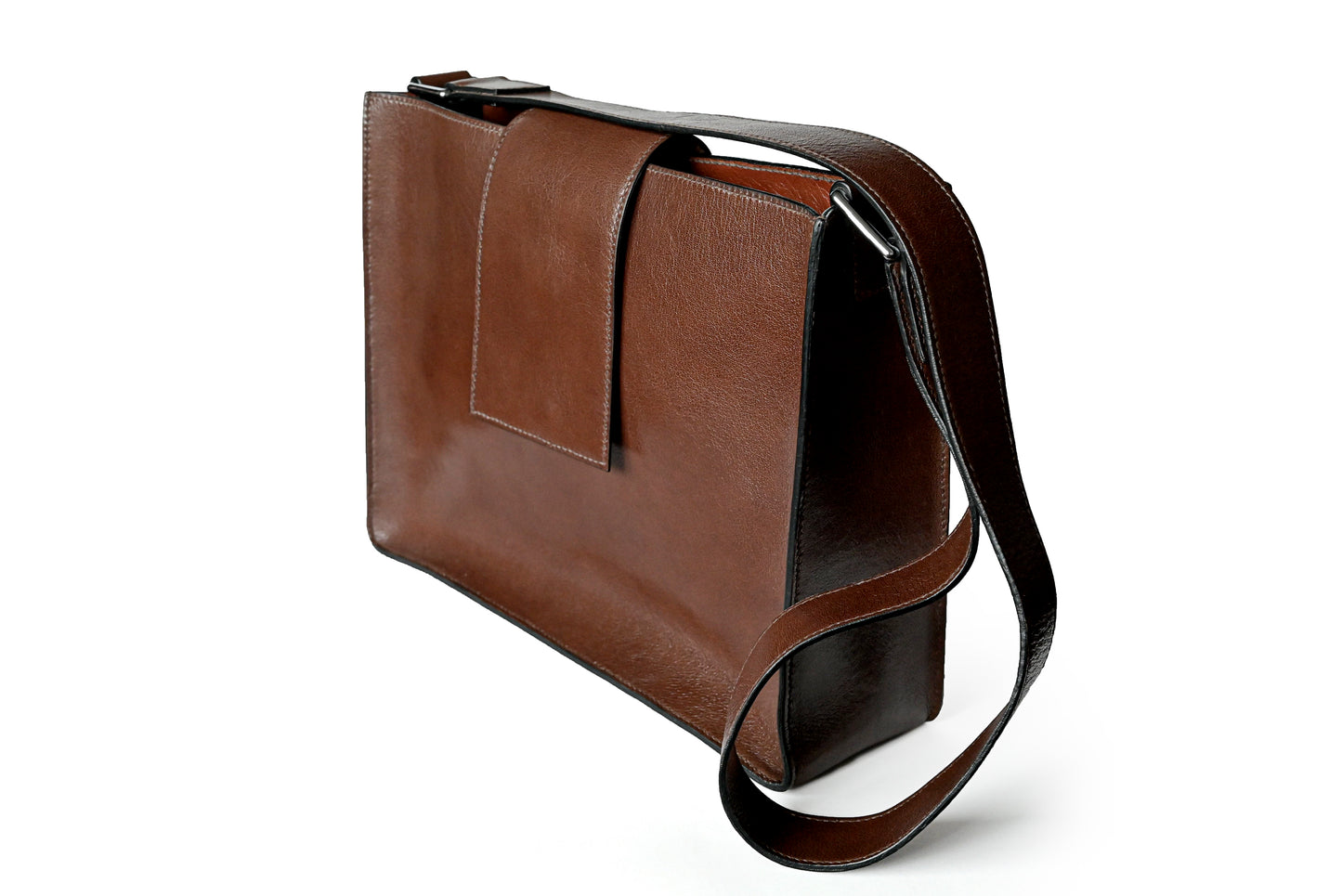 SAC EN CUIR BRUN TOTE DE RED POINT