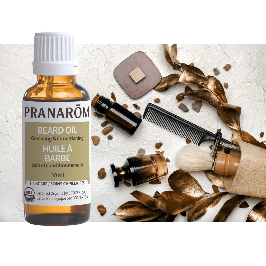 bouteille d'huile à barbe pranarom