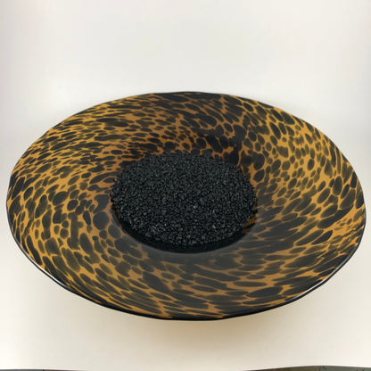 P90064 - Porte bougie 3 mèches léopard