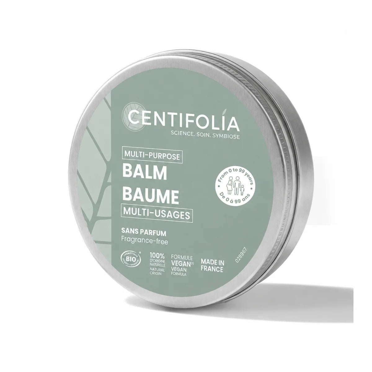 BAUME MULTI-USAGES DE MARQUE CENTIFOLIA SANS PARFUM EMBALLAGE FERMÉ