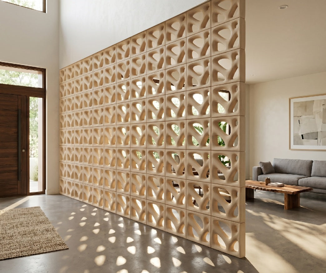 INSPIRATION BREEZE BLOCK OU COBOGOS CARRÉ DE MARQUE HYDROTUILES MODÈLE DROPS CUBE
