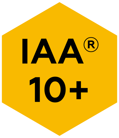 Logo de l'indice IAA 10 pour le baume pour le corps réparateur au miel de Manuka de la marque CicaManuka disponible dans la boutique virtuelle Red Point