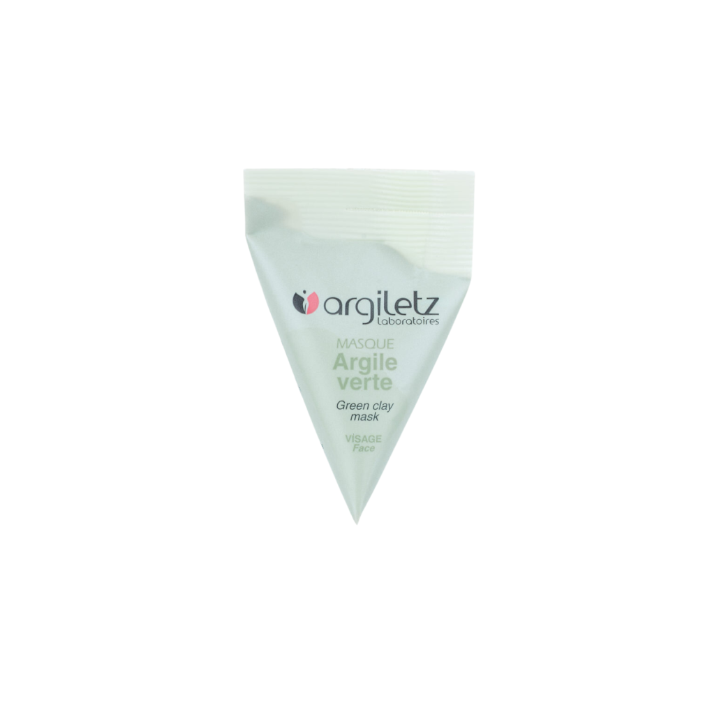 Emballage de masques à l'argile verte 15 ml de maque Argiletz disponible dans la boutique virtuelle de Red Point