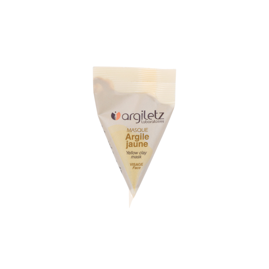 Emballage de masques à l'argile jaune 15 ml de maque Argiletz disponible dans la boutique virtuelle de Red Point