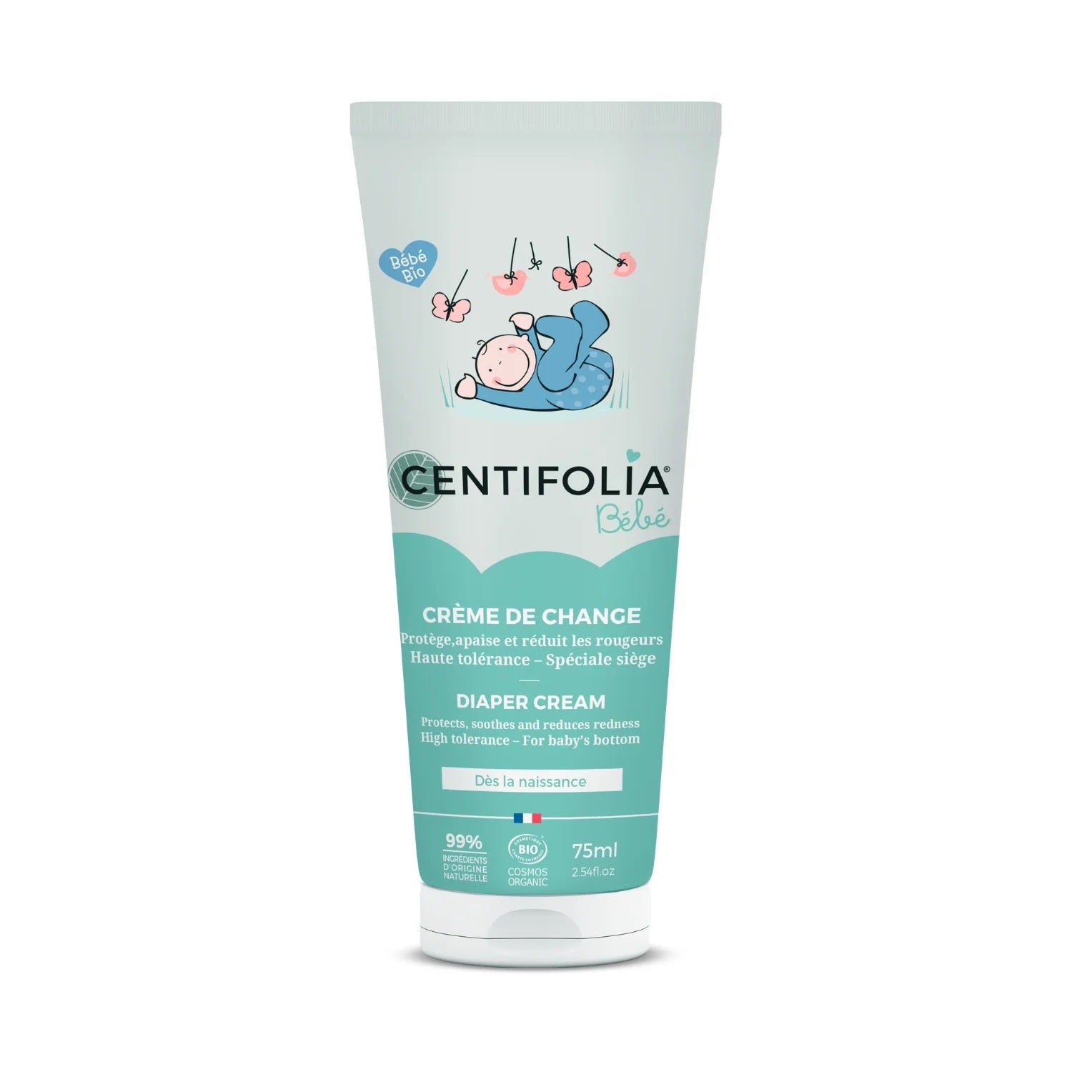 TUBE DE CRÈME DE CHANGE DE MARQUE CENTIFOLIA DE LA COLLECTION BÉBÉ