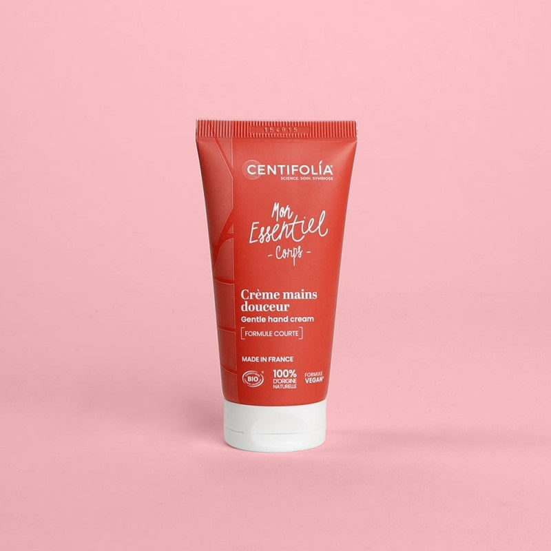 TUBE DE CRÈME À MAINS DOUCEUR DE MARQUE CENTIFOLIA DE LA COLLECTION MON ESSENTIEL