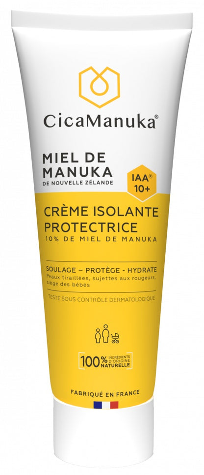 TUBE DE CRÈME ISOLANTE PROTECTRICE 10% DE MIEL DE MANUKA DE MARQUE CICAMANUKA