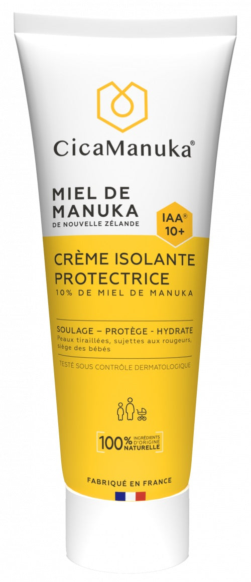 TUBE DE CRÈME ISOLANTE PROTECTRICE 10% DE MIEL DE MANUKA DE MARQUE CICAMANUKA