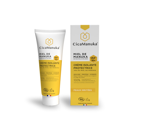 Tube et emballage de la Crème isolante protectrice – au miel de Manuka IAA10+