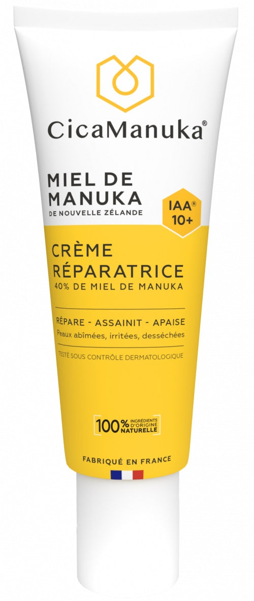 TUBE DE CRÈME RÉPARATRICE 40% DE MIEL DE MANUKA DE MARQUE CICAMANUKA