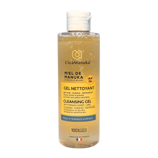 BOUTEILLE DU GEL NETTOYANT PURIFIANT DE LA MARQUE CICAMANUKA