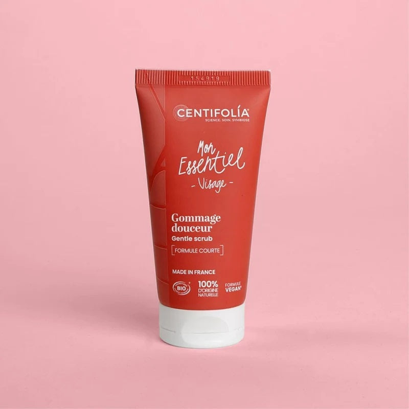TUBE DE GOMMAGE DOUCEUR DE MARQUE CENTIFOLIA DE LA COLLECTION MON ESSENTIEL