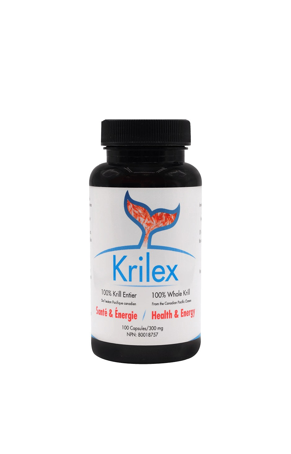 BOUTEILLE DE 100 CAPSULES DE 300 MG DE KRILEX DE MARQUE MEDELYS