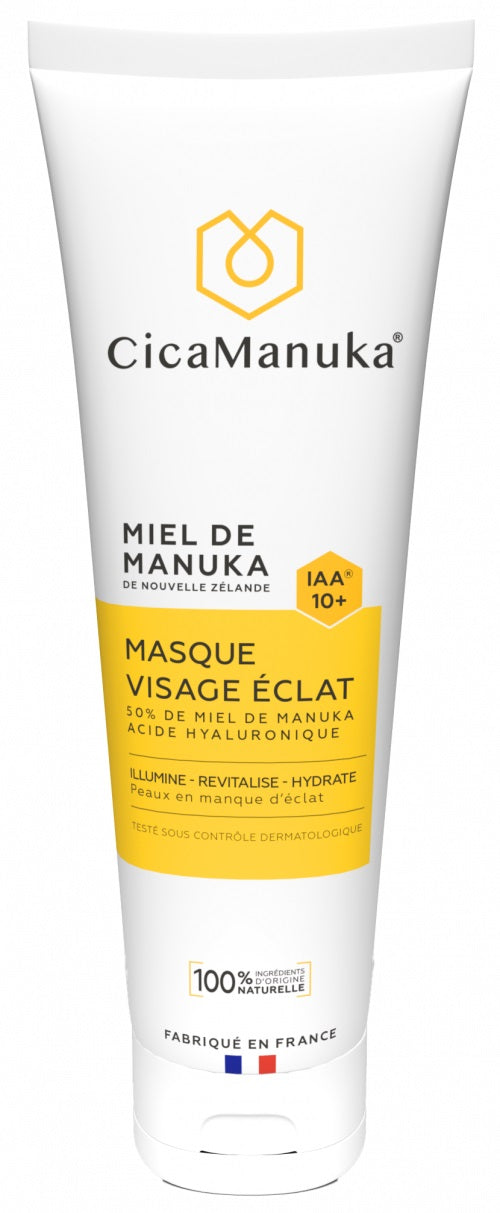 TUBE DE MASQUE VISAGE ÉCLAT 50% DE MIEL DE MANUKA DE MARQUE CICAMANUKA