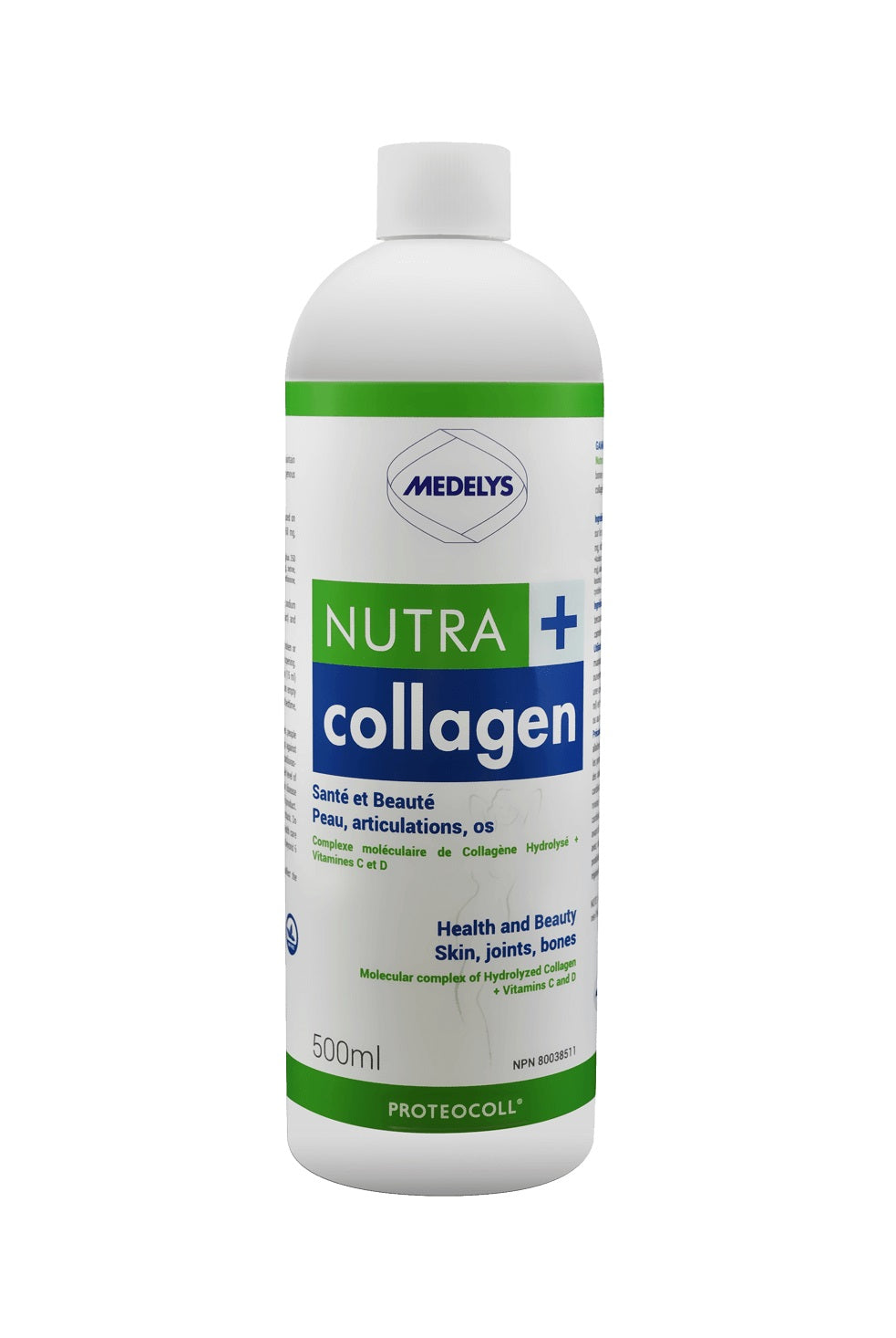 BOUTEILLE DE 500 ML DE NUTRA COLLAGEN PLUS DE MARQUE MEDELYS