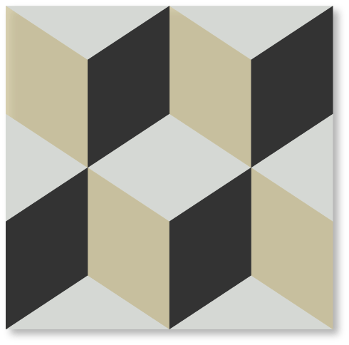 CARREAUX DE CIMENT DE MARQUE HYDROTUILES MODÈLE OCTANS C