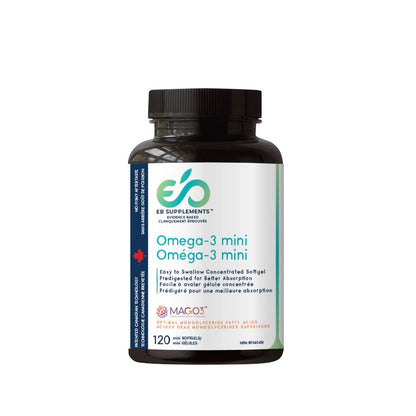 BOUTEILLE DE 120 GÉLULES D'OMEGA-3 MINI DE MARQUE MEDELYS