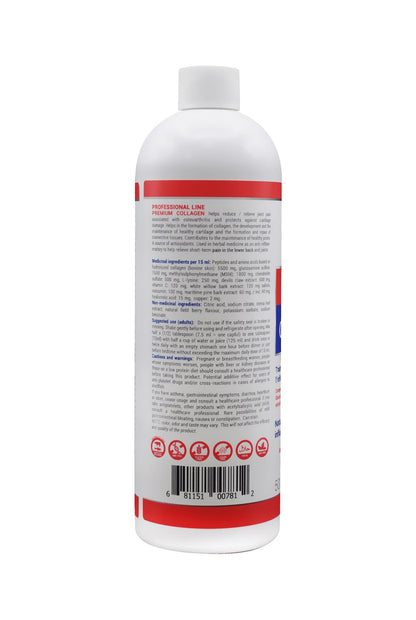 DOS DE LA BOUTEILLE DE PRENIUM COLLAGEN DE MARQUE MEDELYS