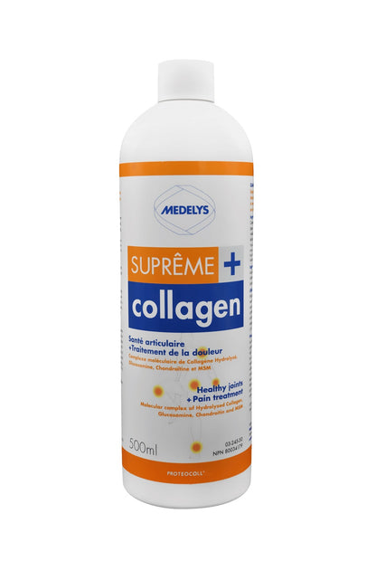 BOUTEILLE DE 500 ML DE SUPRÊME  COLLAGEN PLUS DE MARQUE MEDELYS