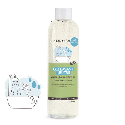 BOUTEILLE DE GEL LAVANT NEUTRE AROMASELF BASE NEUTRE  DE MARQUE PRANAROM