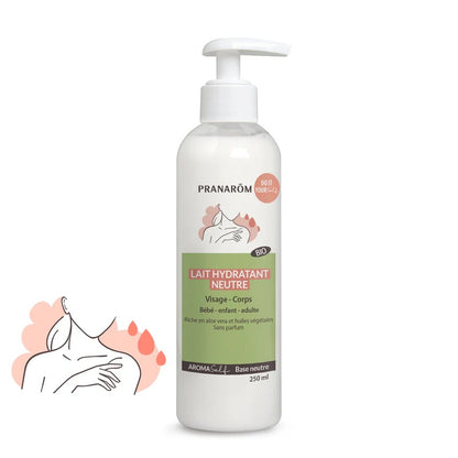 BOUTEILLE DE LAIT HYDRATANT AROMASELF BASE NEUTRE DE MARQUE PRANAROM