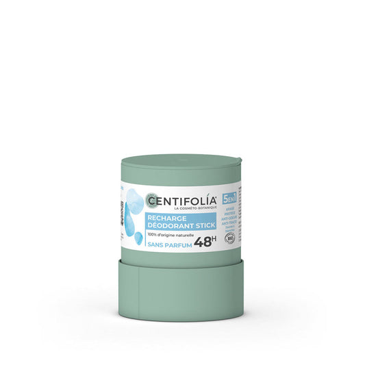 RECHARGE DU DÉODORANT STICK RECHARGEABLE TENU 48 HEURES DE MARQUE CENTIFOLIA SANS PARFUM 