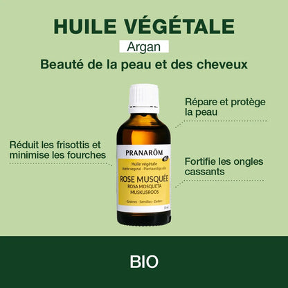 HUILE VÉGÉTALE D'ARGAN DE MARQUE PRANAROM ET SES PROPRIÉTÉS