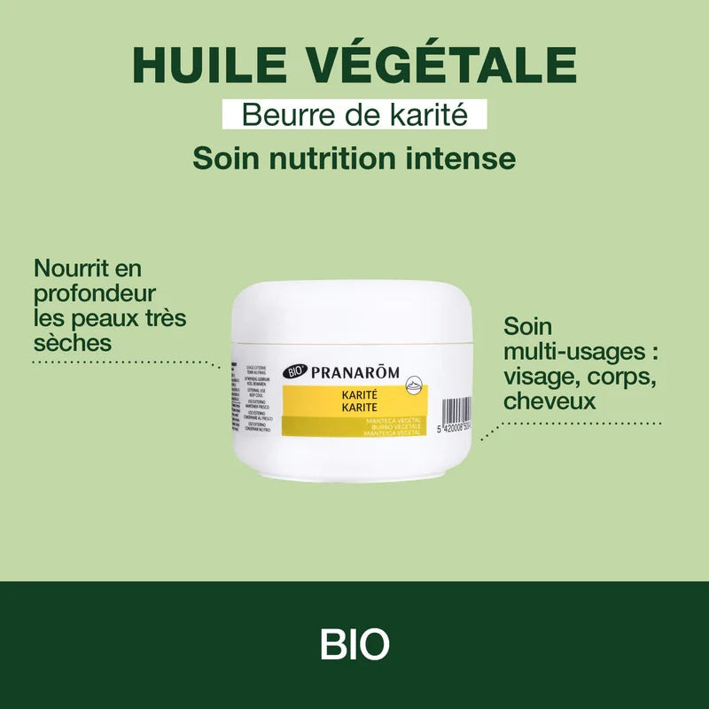 POT DE BEURRE DE KARITÉ DE MARQUE PRANAROM ET SES PROPRIÉTÉS