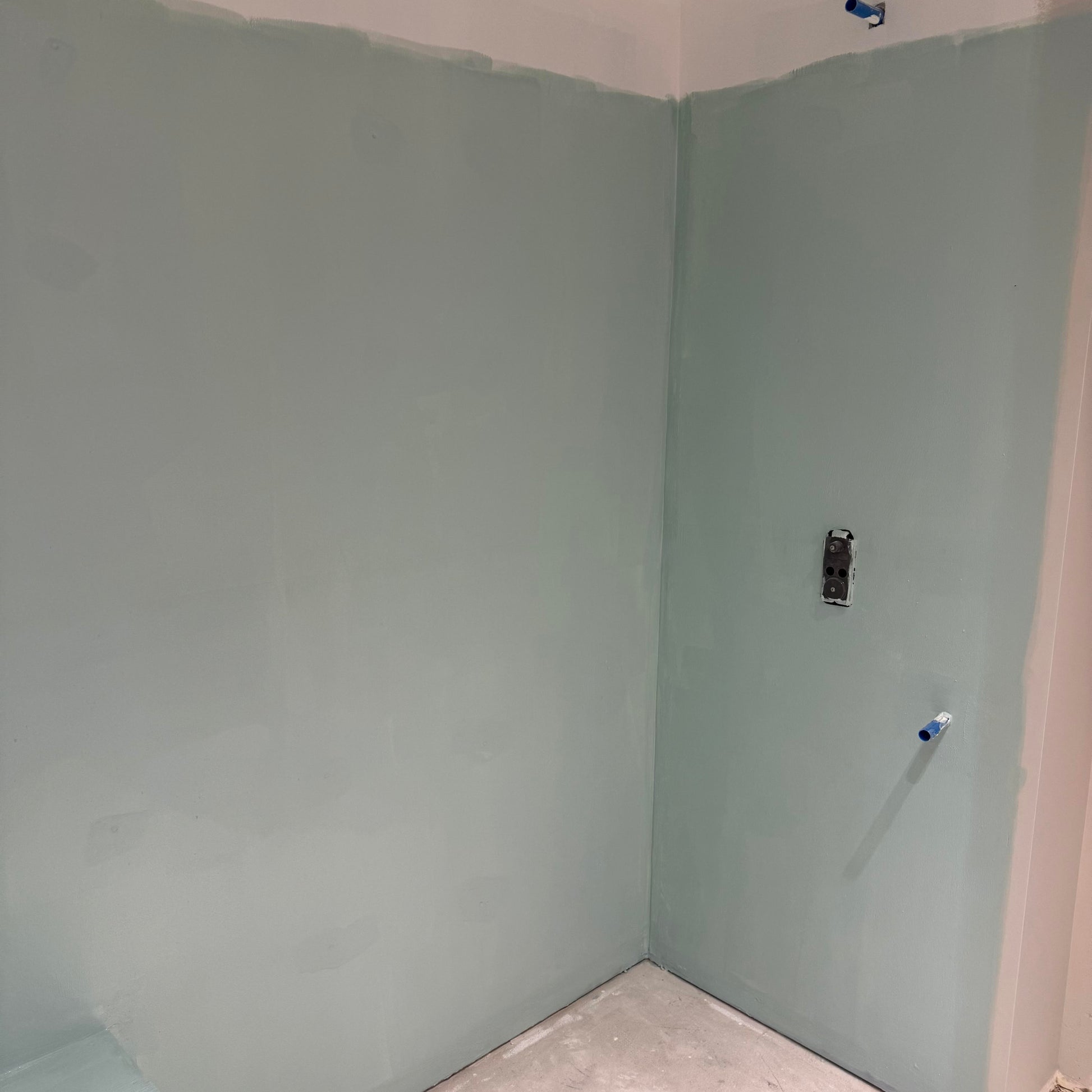 installation de la membrane liquide dans la douche