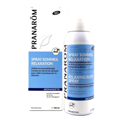 bouteille AROMANOCTIS – Spray sommeil relaxation - BI0 et son emballage