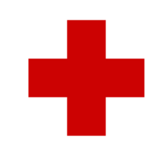 croix rouge pour représenter la trousse de premiers soins